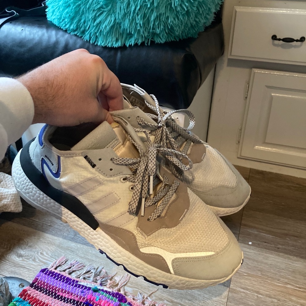 Adidas nite jogger cloud white/blue
